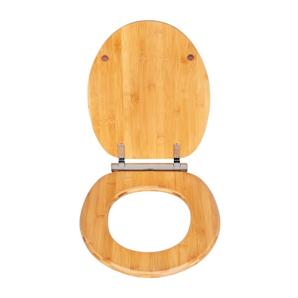 Dřevěné záchodové prkénko se snadným zavíráním Wenko Bambusa, 35 x 41 cm-image-1