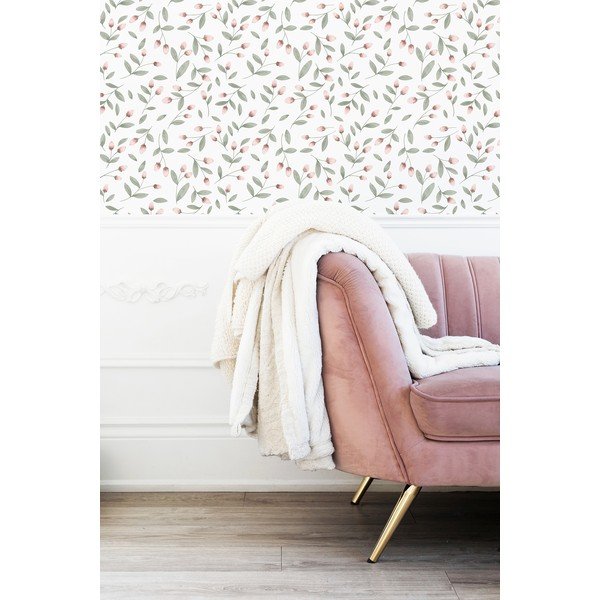 Dětská tapeta z netkané textilie 10 m x 50 cm Flower Buds – Lilipinso-image-3
