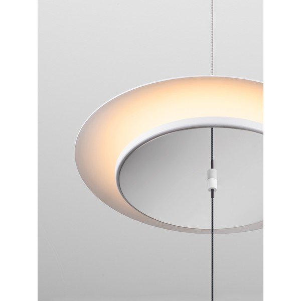 Matně bílá hliníková LED stmívatelná stojací lampa (výška 370 cm) Olos – Nova Luce-image-3
