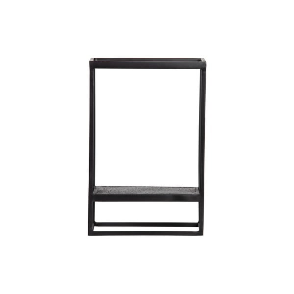 Černý kovový nástěnný stojan 40x60 cm Febe – WOOOD