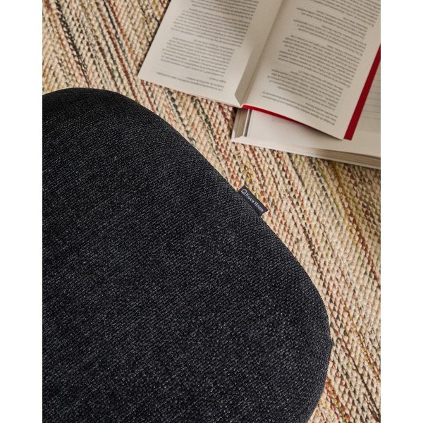 Tmavě modrá žinylková podnožka Teryl – Kave Home-image-3