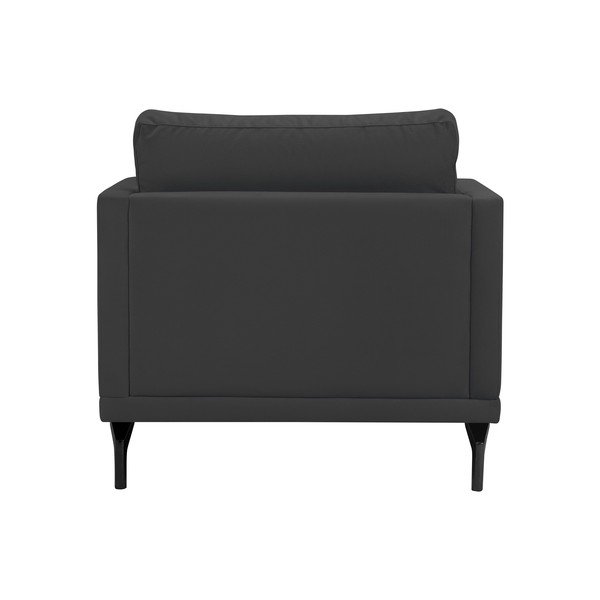 Tmavě šedé křeslo s podnožím v černé barvě Windsor & Co Sofas Jupiter-image-3