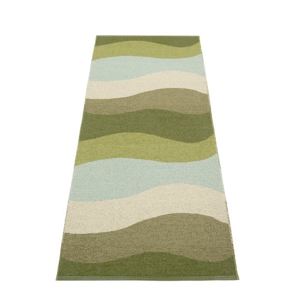 Zelený vnitřní a venkovní běhoun 70x200 cm Urvi Woods – Pappelina
