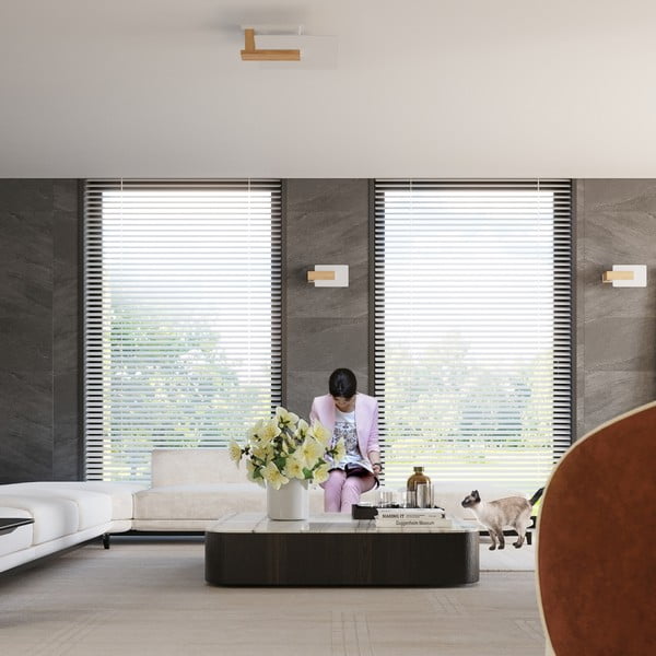 Stropní svítidlo v přírodní barvě se skleněným stínidlem 40x47.5 cm Parola – Sollux-image-4