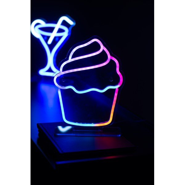 LED neonová světelná dekorace 5 W Colour Changing Cupcake – Leitmotiv-image-1