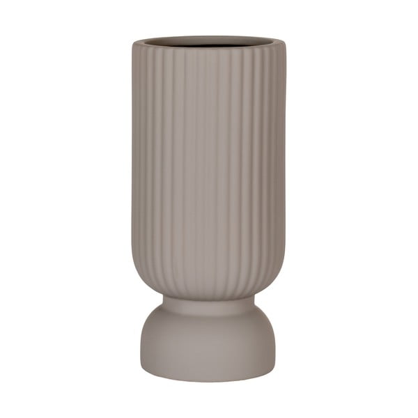 Světle šedá váza z kameniny (výška 25,5 cm) Greco – House Nordic