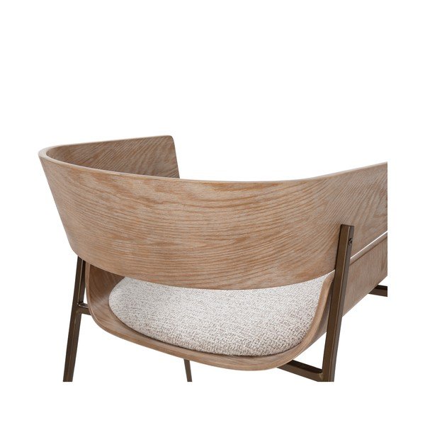 Čalouněná jídelní křesla v sadě 2 ks s područkami v přírodní barvě Naia – MOME-image-3