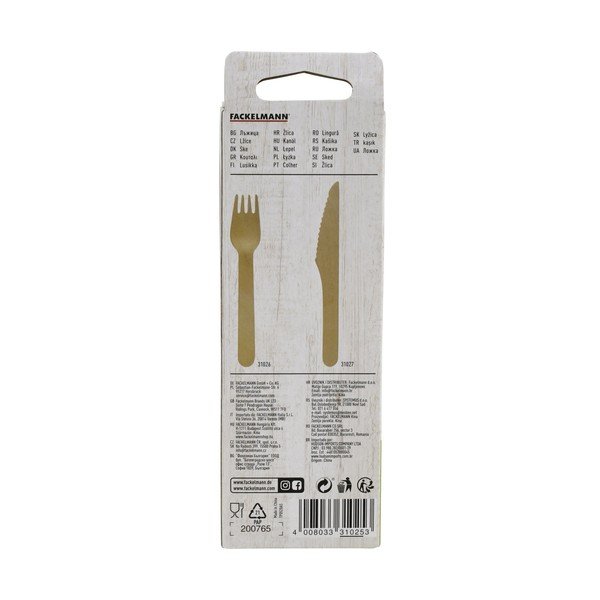 Sada 30 dřevěných lžic Fackelmann Nature-image-2