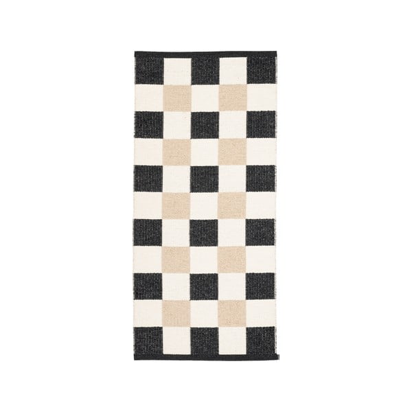Černo-krémový vnitřní a venkovní běhoun 70x160 cm Pix Black Vanilla – Pappelina-image-4
