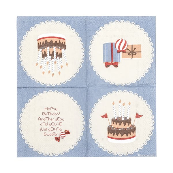 Papírové ubrousky v sadě 20 ks Oscar – Bloomingville Mini-image-4