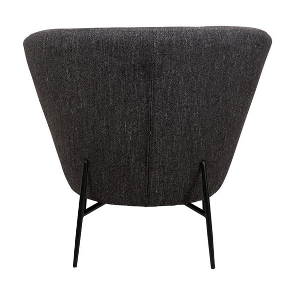 Antracitové křeslo z textilie bouclé Orbit – DAN-FORM Denmark-image-2