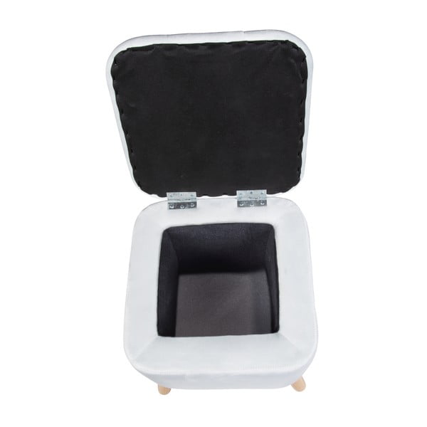 Světle šedý sametový taburet – Wenko-image-3