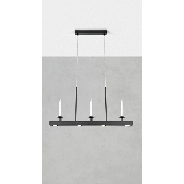 Černé kovové LED stmívatelné závěsné svítidlo Dining – Markslöjd-image-1