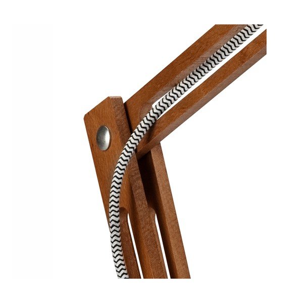 Šedo-hnědá stolní lampa s kovovým stínidlem (výška 44 cm) Marcello – LAMKUR-image-4