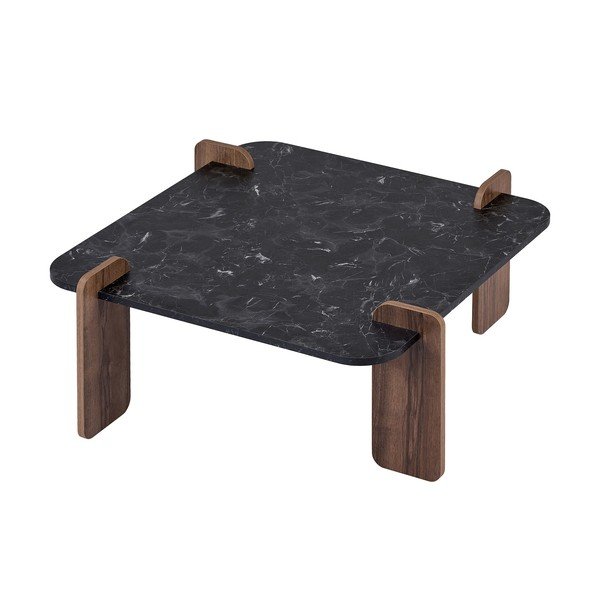 Černý konferenční stolek 90x90 cm Marais – Nordure-image-3