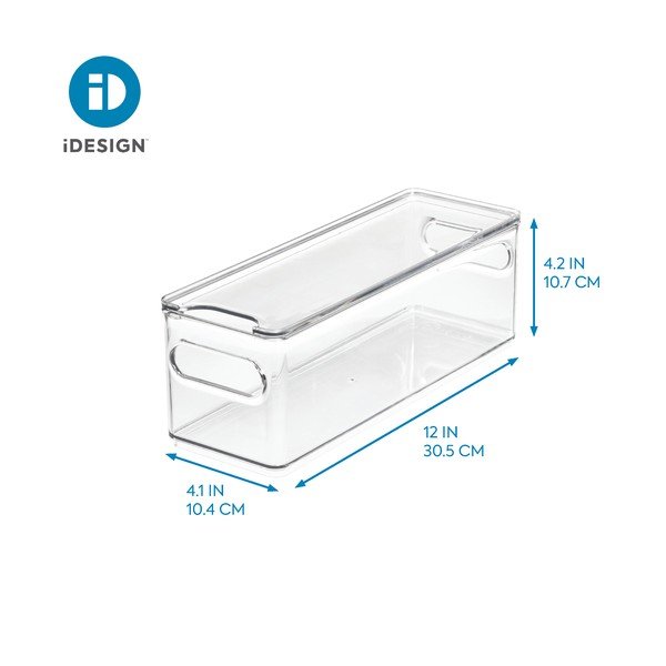 Transparentní úložný box s víkem iDesign The Home Edit, 31,1 x 10,8 cm-image-4