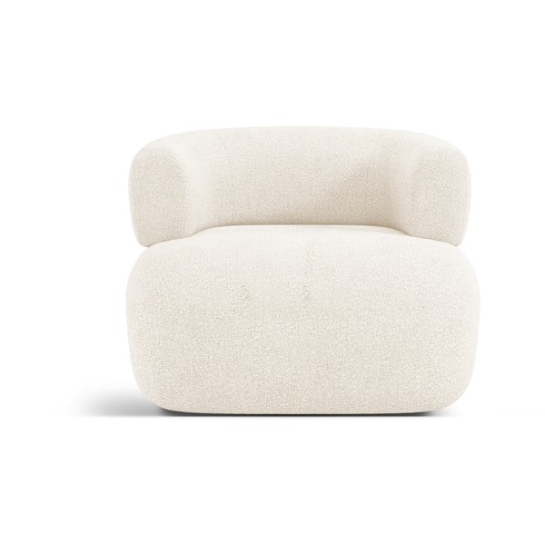 Béžové křeslo z textilie bouclé Jenny – Micadoni Home-image-2