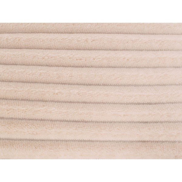 Krémový sametový pléd PT LIVING Ribbed, 150 x 200 cm-image-1