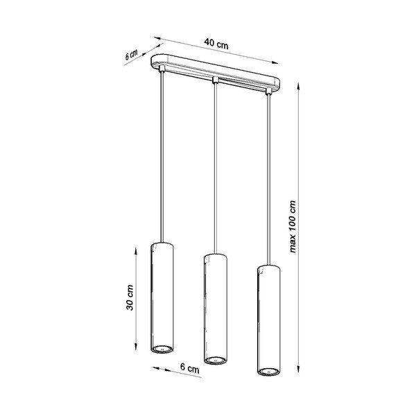 Závěsné svítidlo Sollux Bakari, délka 40 cm-image-4