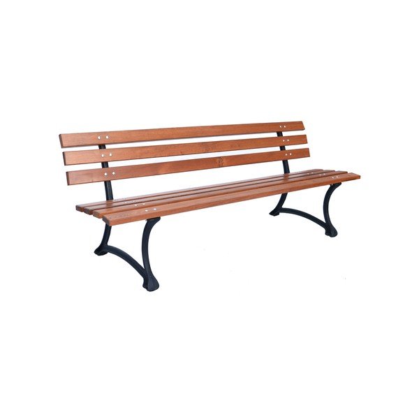 Dřevěná zahradní lavice v přírodní barvě – Rojaplast-image-2