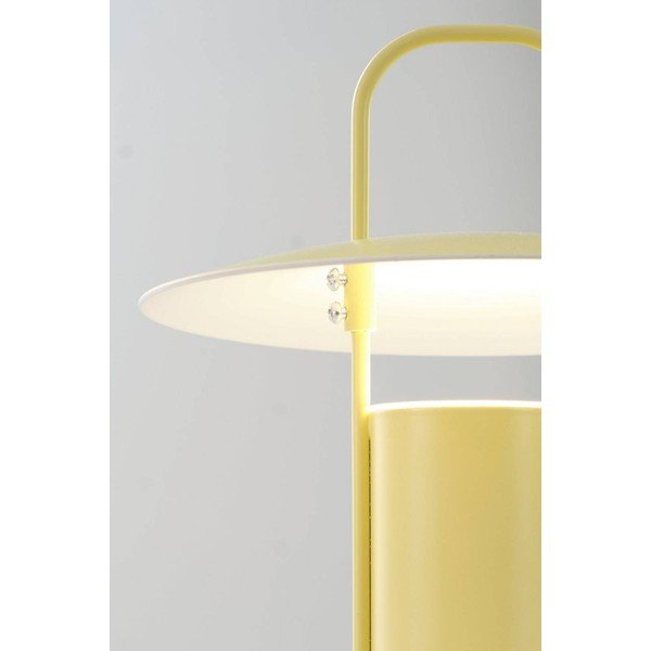 Žlutá kovová LED stmívatelná stolní lampa (výška 24 cm) Venna – Jotex-image-3