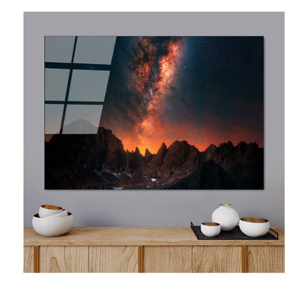 Skleněný obraz 100x70 cm Night Sky – Wallity-image-2