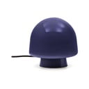 Tmavě modrá stolní lampa se skleněným stínidlem (výška 20 cm) Reig – Kave Home
