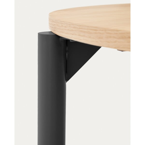 Rozkládací jídelní stůl s deskou v dubovém dekoru v přírodní barvě 90x120 cm Montuiri – Kave Home-image-1