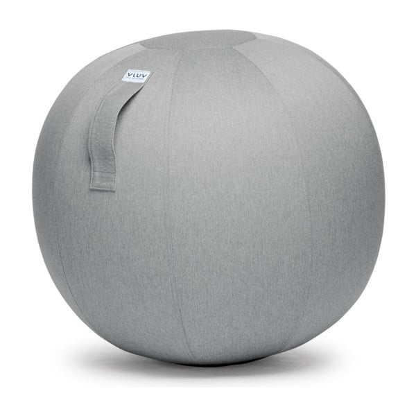 Světle šedý sedací míč VLUV Leiv, Ø 60 - 65 cm