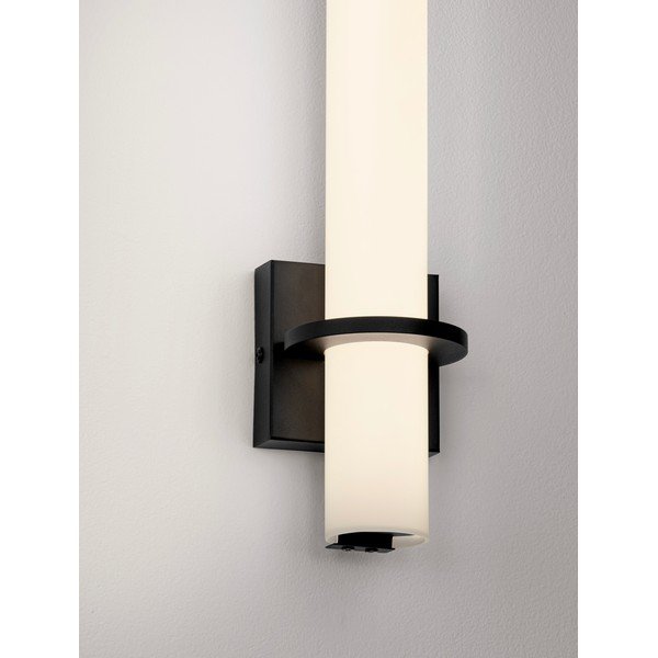 Bílé/matně černé ocelové LED nástěnné svítidlo Luca – Nova Luce-image-3