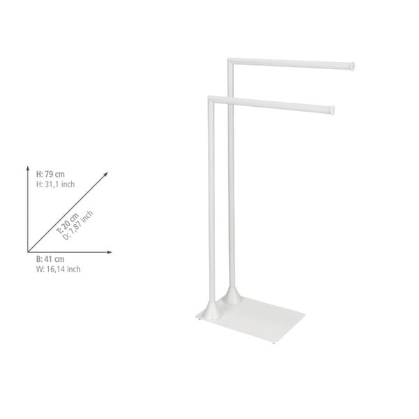 Bílý ocelový stojan na ručníky Hella – Wenko-image-4