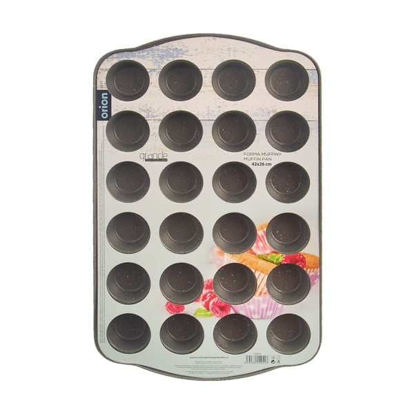 Kovová forma na pečení muffinů 26x42 cm Grande – Orion-image-3