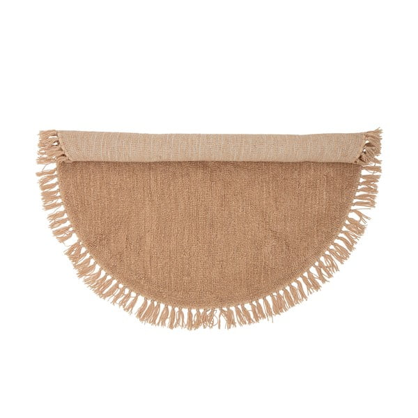 Vlněný kulatý koberec v přírodní barvě ø 110 cm Lenea - Bloomingville-image-2