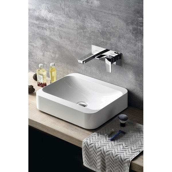 Podomítková umyvadlová baterie v leskle stříbrné barvě (1 výstup) Latus – Sapho-image-1