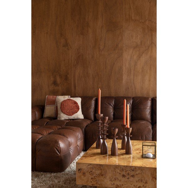 Koňakově hnědá kožená modulární pohovka 364 cm Hackman – Dutchbone-image-4