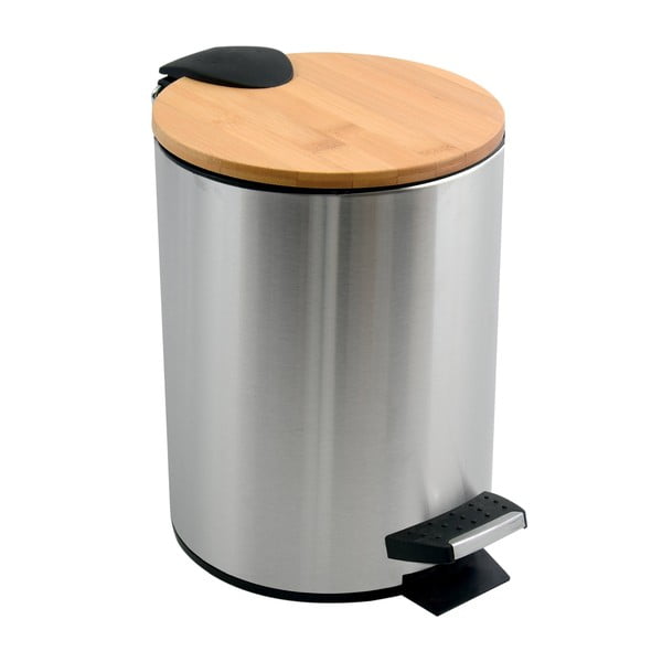 Nášlapný ocelový odpadkový koš v matně stříbrné barvě 3 l   Adonis – Spirella