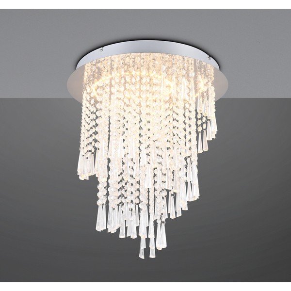 LED stropní svítidlo ve stříbrné barvě ø 45 cm Pomp – Reality-image-1