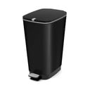 Matně černý nášlapný plastový odpadkový koš 45 l Chic Bin – KIS