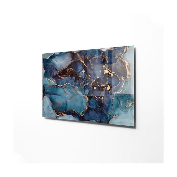 Skleněný obraz 100x70 cm Dark Marble – Wallity-image-3