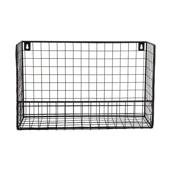 Černá ocelová police 40 cm Reja – PT LIVING