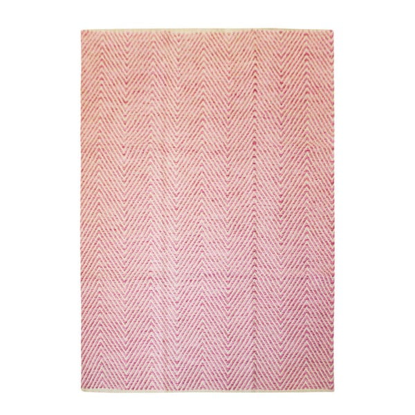 Ručně tkaný lososově růžový koberec Kayoom Cocktail Eupen, 150 x 80 cm