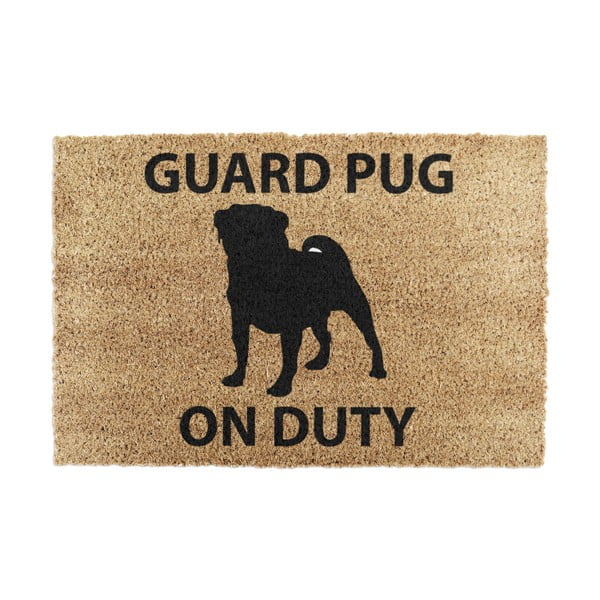 Rohožka z kokosového vlákna 40x60 cm Guard Pug – Artsy Doormats