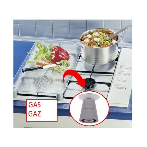 Sada 2 skleněných krytů na sporák Wenko Caprese, 52 x 30 cm-image-2