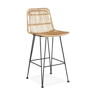 Přírodní barová židle Kokoon Liano Mini, výška sedáku 65 cm