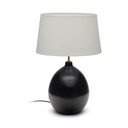 Černobílá stolní lampa s textilním stínidlem (výška 72 cm) Foixa – Kave Home