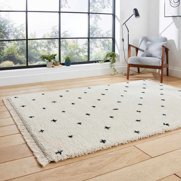 Bílo-černý koberec Think Rugs Boho Dots, 120 x 170 cm-image-2