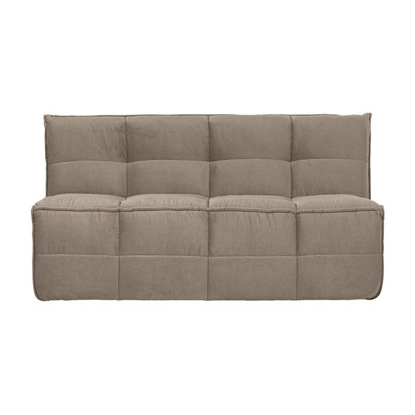Taupe sametová polstrovaná lavice Cluster – vtwonen