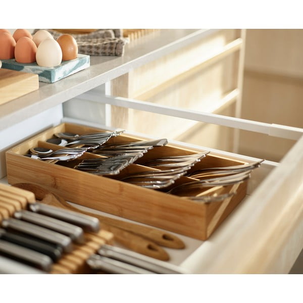 Bambusový příborník do zásuvky v přírodní barvě 17,5 x 38 cm DrawerStore – Joseph Joseph-image-4