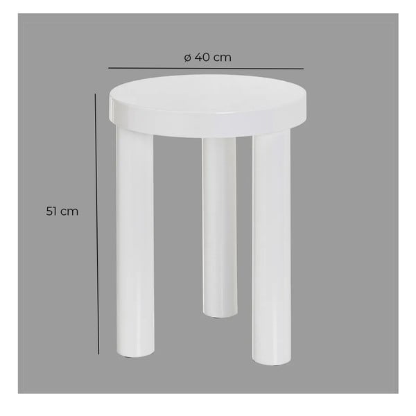 Kulatý odkládací stolek ø 40 cm Dórica – Casa Selección-image-3