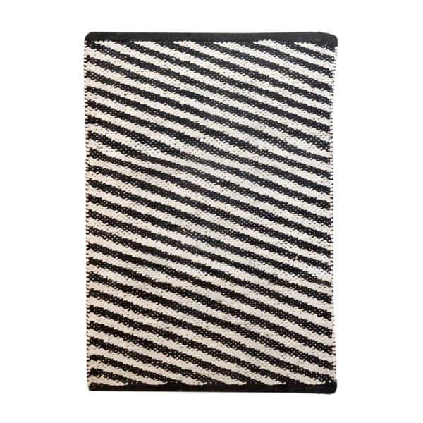Černobílý koberec TJ Serra Diagonal, 140 x 200 cm